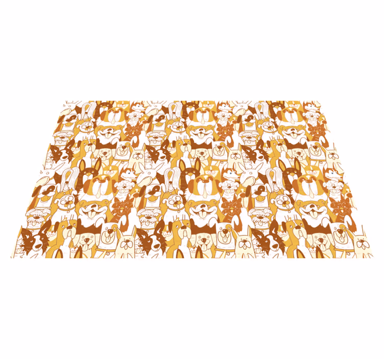 Tischset modern Party der hunde - TenStickers