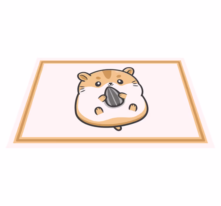 Tischset modern Süße hamsterkarikatur - TenStickers