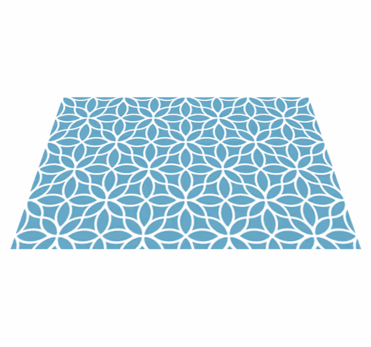 Tischset textur mit geometrischem blumenmuster - TenStickers