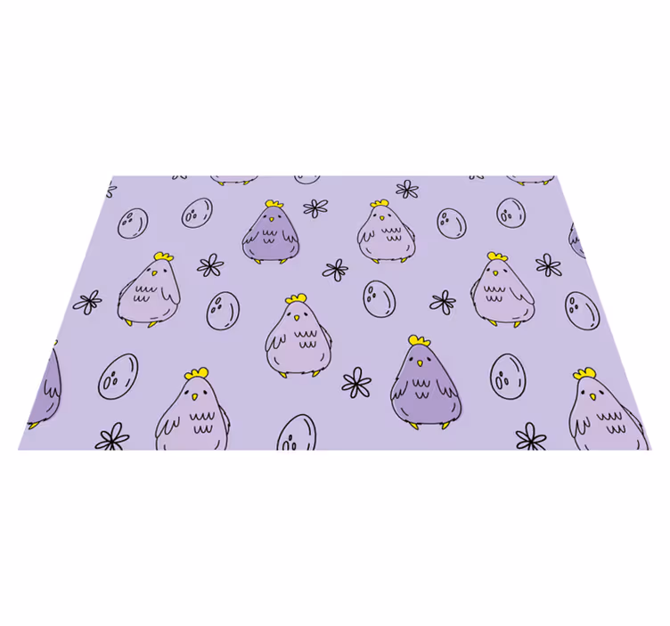 Tischset kinder mit niedlichem hühnerdesign - TenStickers