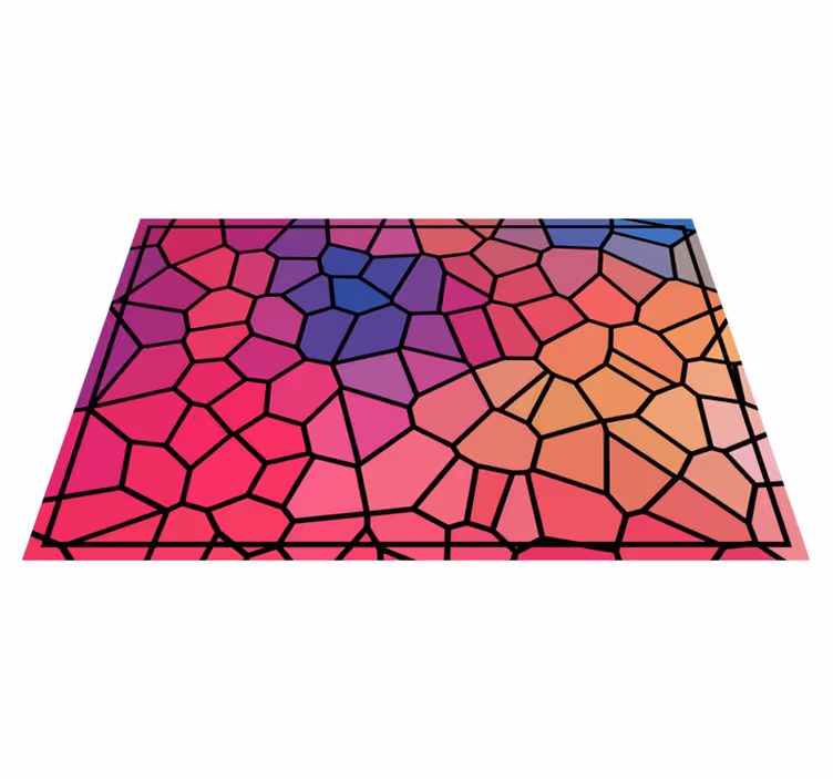 Tischsets originell Lebendige farbe geometrisch - TenStickers