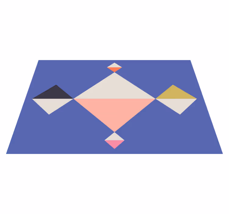 Tischset modern geometrische farbsquares - TenStickers