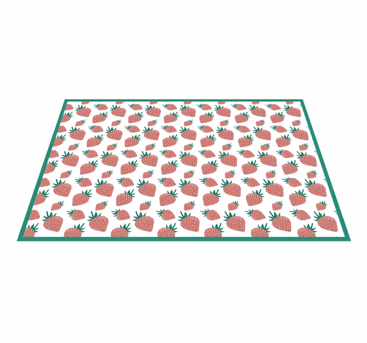 Tischsets originell mit erdbeer-motiv oberfläche - TenStickers
