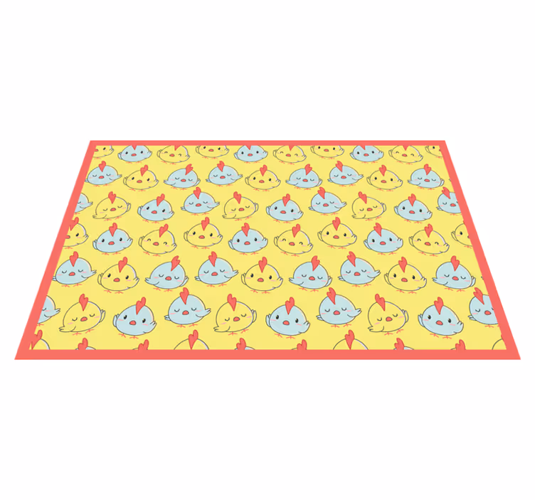 Tischset kinder mit niedlichem kükenmuster - TenStickers