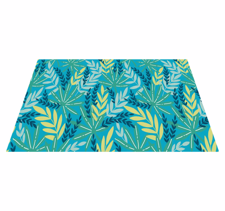 Tischsets originell mit blättrigem botanischen muster - TenStickers