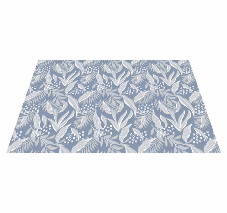 Tischset elegant Grauer blumendruck - TenStickers