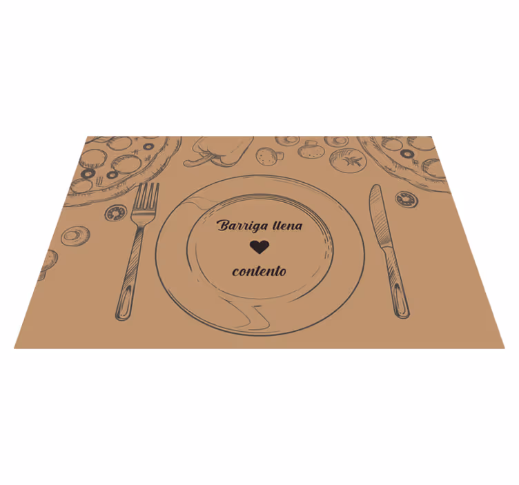 Tischsets originell leere teller mit herz - TenStickers