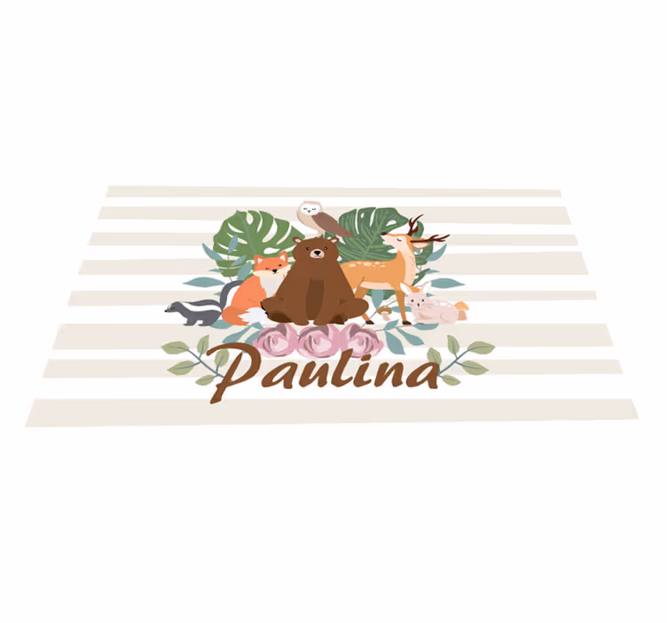 Tischset kinder tierische fantasieversammlung - TenStickers