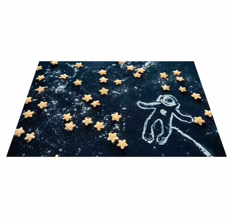 Tischset kinder astronauten sternen szene - TenStickers