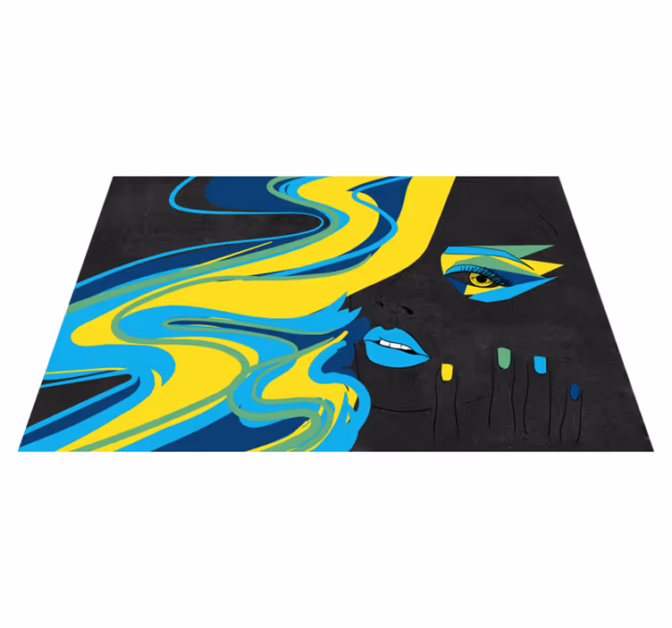 Tischsets originell mit mutiger kunst - TenStickers