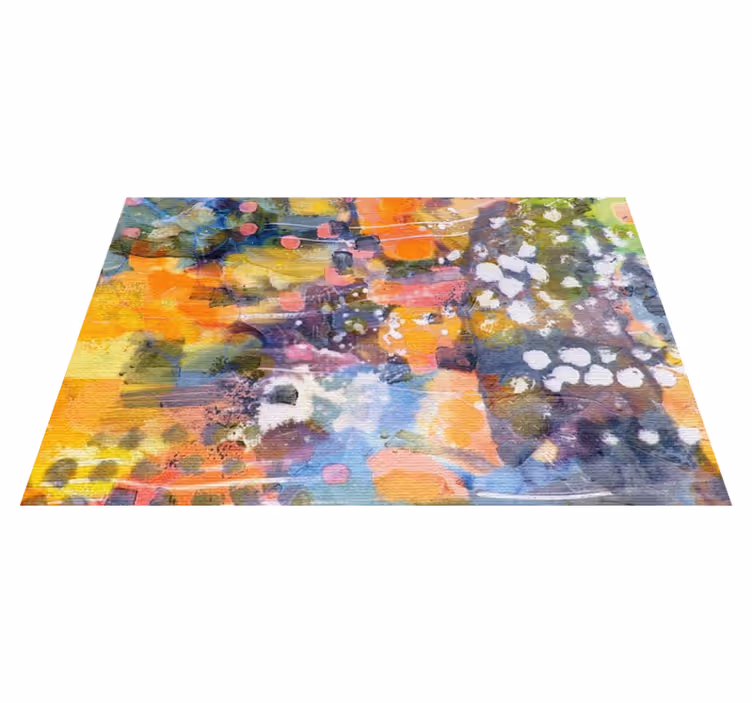 Tischset textur lebendiger farbklecks - TenStickers