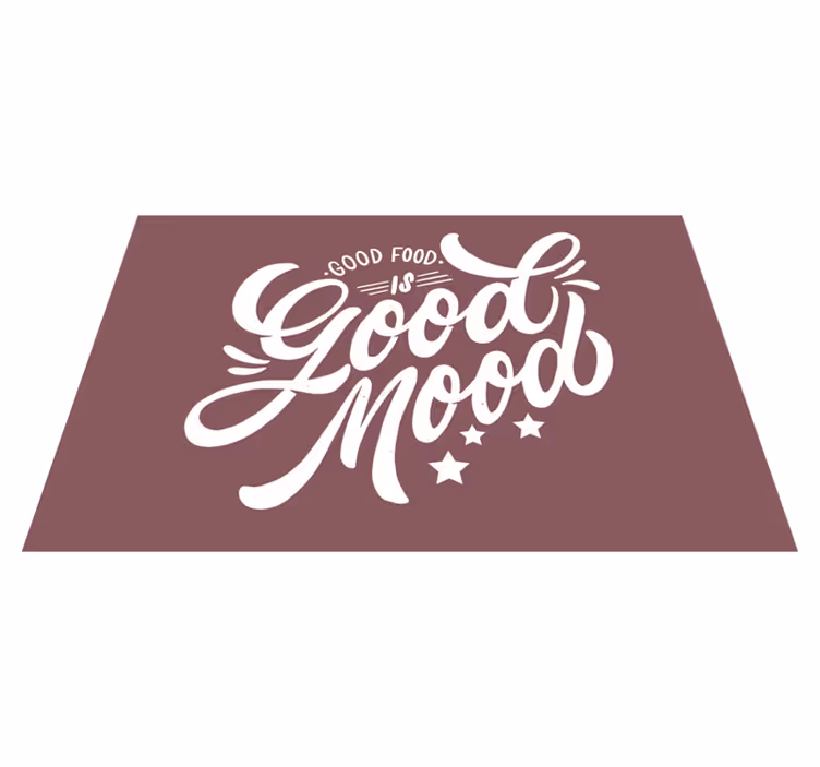 Tischset text gute laune beim essen - TenStickers