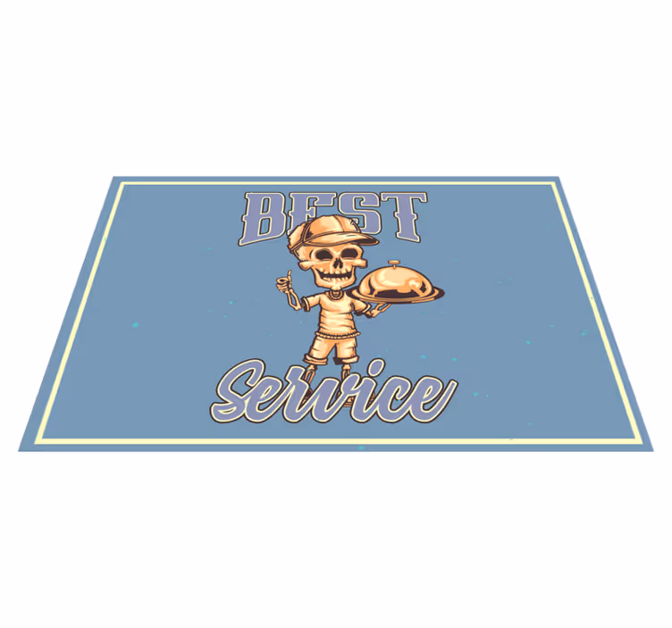 Tischsets originell skeleton kellner-service - TenStickers