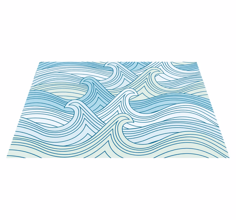 Tischset textur mit geschwungenem linienmuster - TenStickers