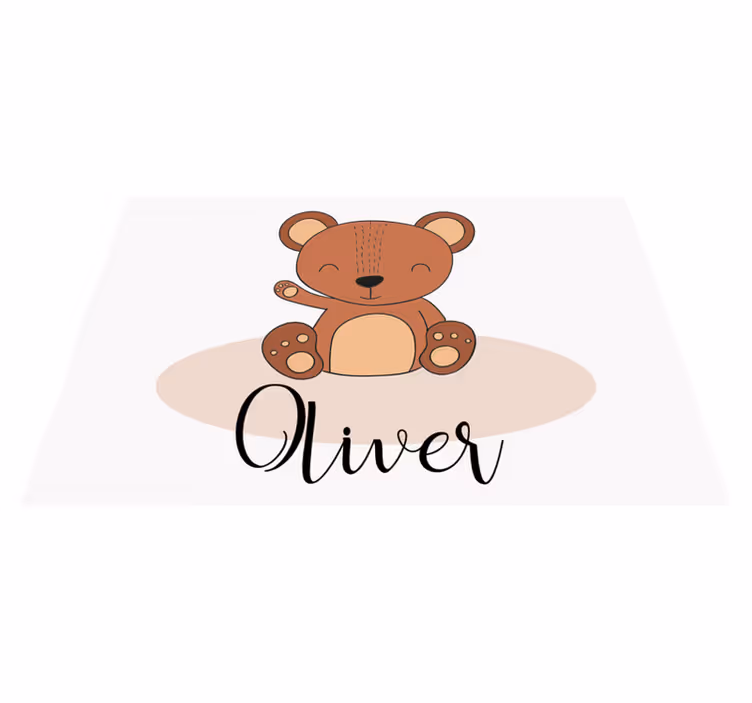 Tischset kinder mit süßem bärenmotiv - TenStickers