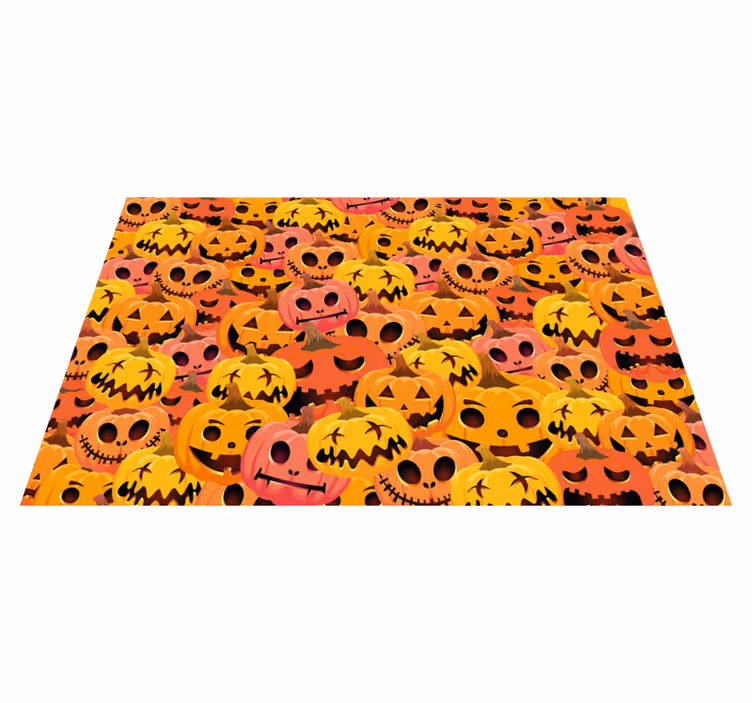 Tischset Halloween kürbis-kunstsammlung - TenStickers