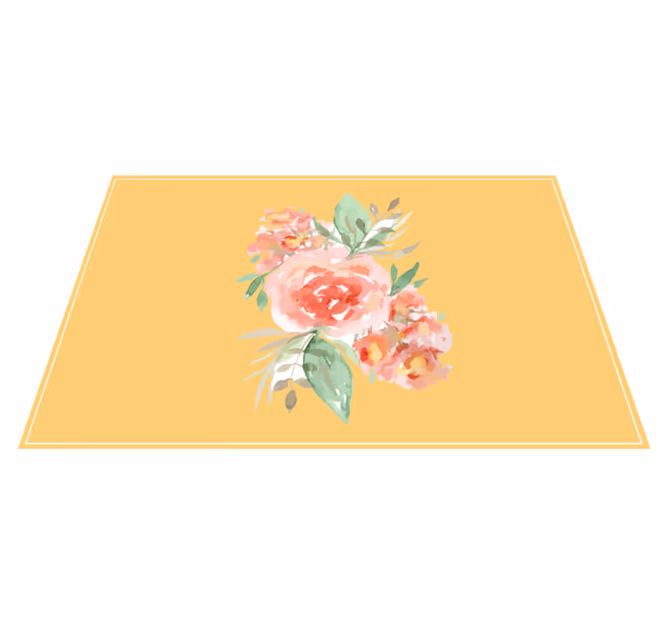 Tischsets originell mit floralem muster - TenStickers