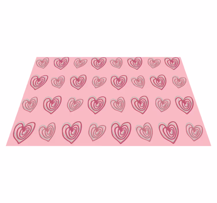 Tischsets originell mit herzmuster oberfläche - TenStickers