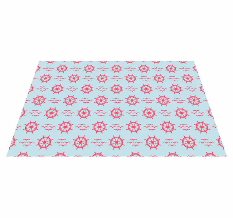 Tischsets originell mit nautischem steuerrad - TenStickers