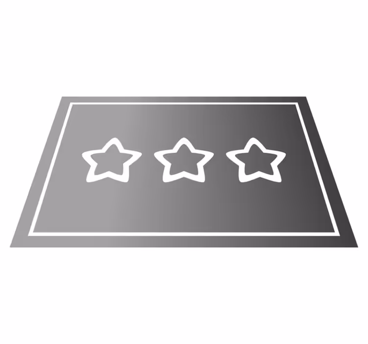 Tischset modern mit sternebewertung - TenStickers