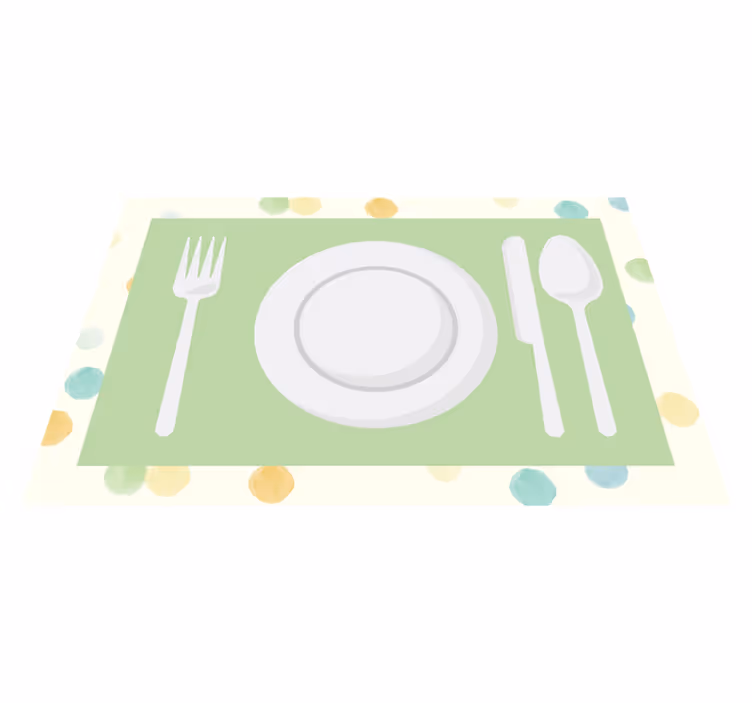 Tischset modern für zeitgemäße esszimmergestaltung - TenStickers