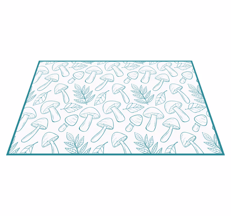Tischset textur mit pilzblattmuster - TenStickers
