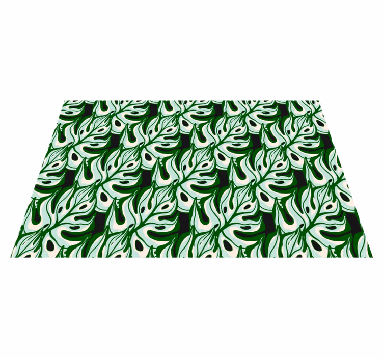 Tischsets originell mit üppigem blattmuster - TenStickers