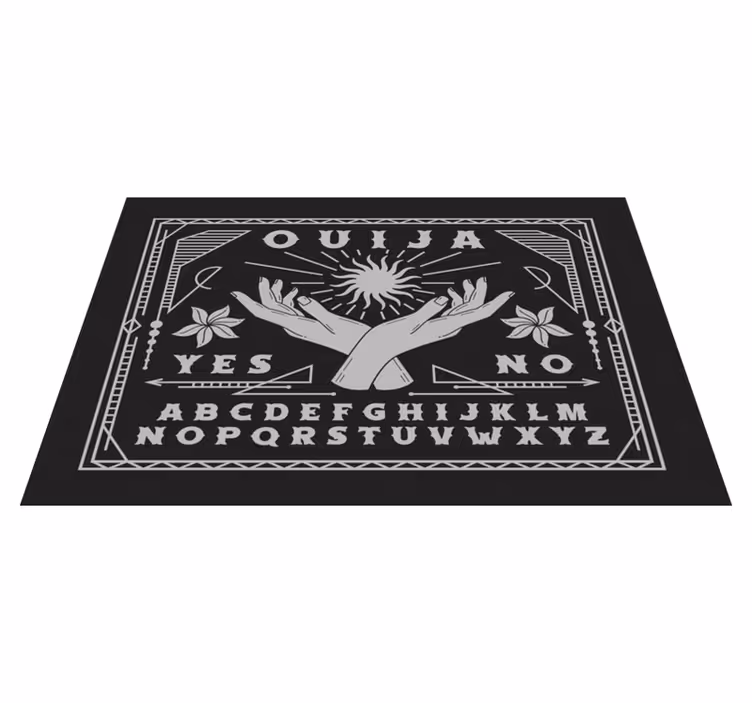Tischsets originell Schwarz-weißes ouija-brett - TenStickers