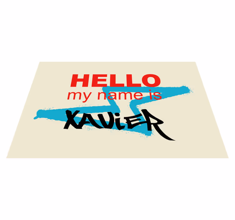 Tischset text mit personalisierter namensankündigung - TenStickers