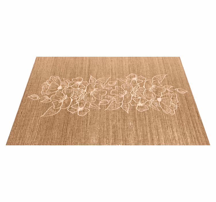 Tischset textur mit floral geprägt oberfläche - TenStickers
