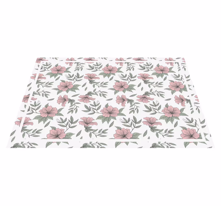 Tischsets originell florale elemente komposition - TenStickers