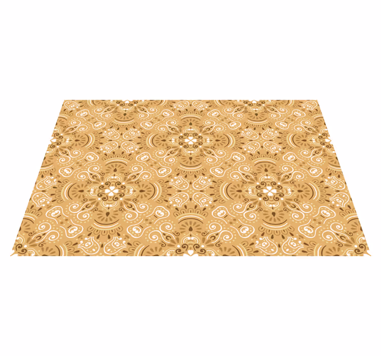 Tischset textur mit elegantem floralen design - TenStickers
