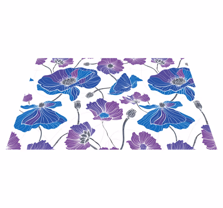Tischset textur mit lebhaftem pflanzenmotiv - TenStickers