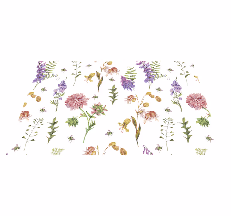 Tischsets originell mit floralem botanischen motiv - TenStickers