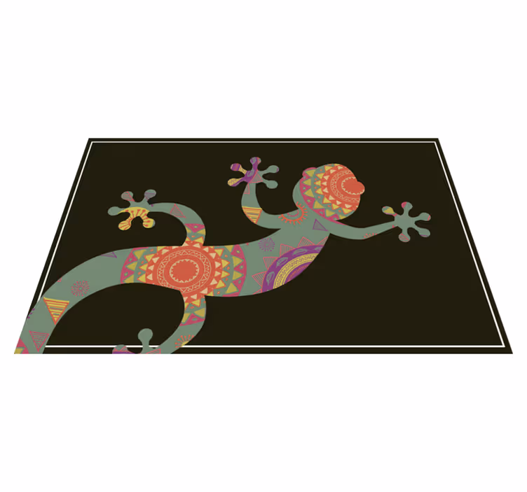 Tischsets originell mit buntem echsenmotiv - TenStickers