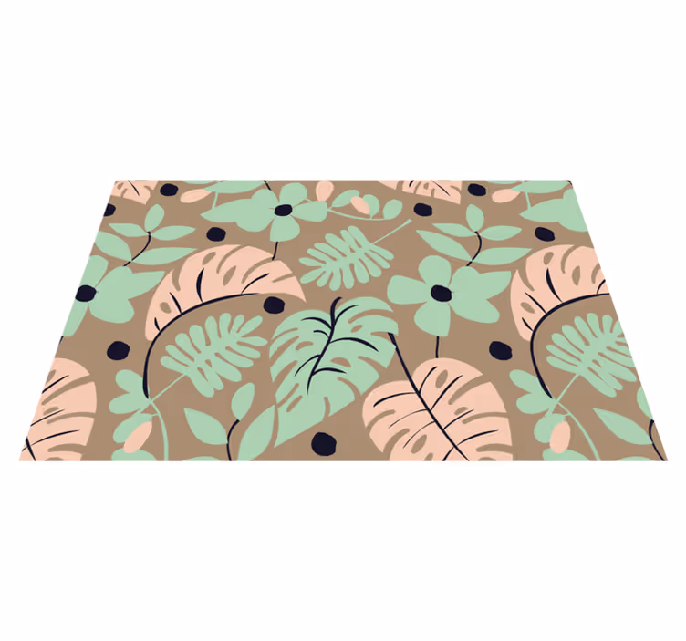 Tischset modern mit botanischem muster hintergrund - TenStickers