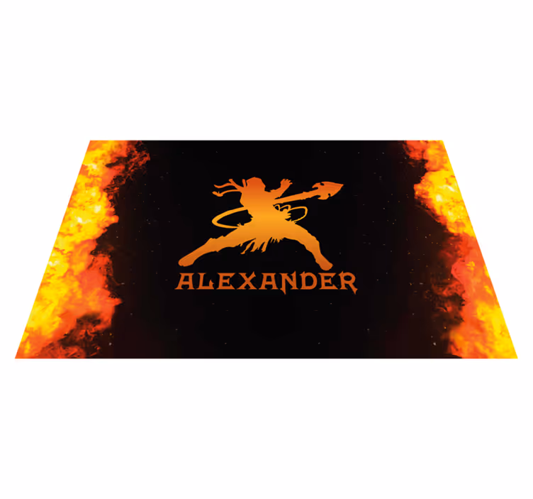 Tischsets originell krieger silhouette - TenStickers