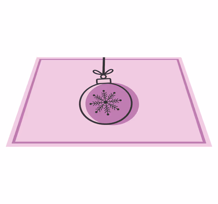 Tischset weihnachten schneeflocken ornament illustration - TenStickers