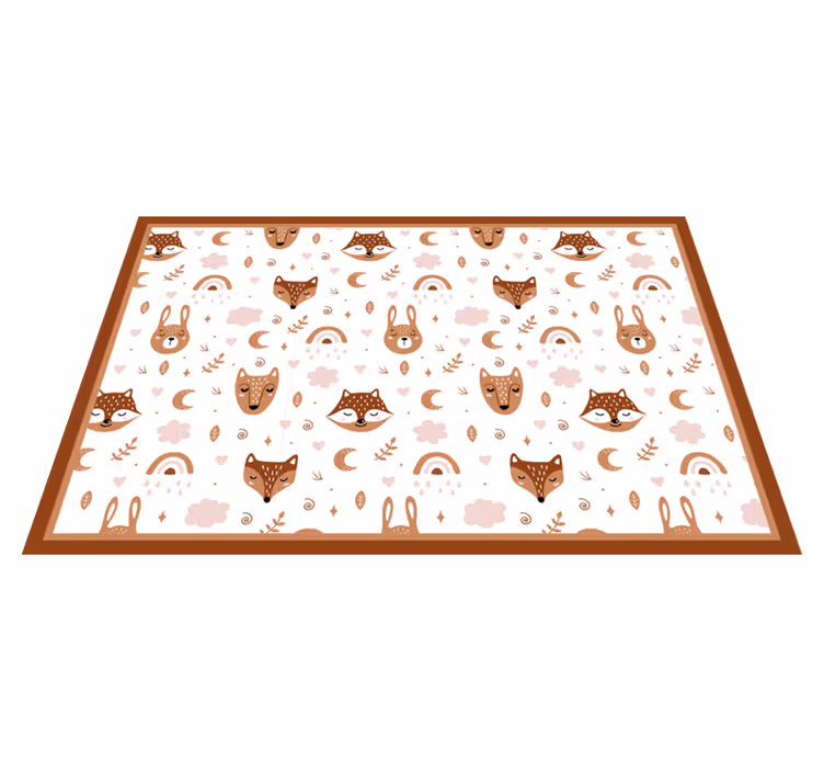 Tischset kinder mit verspielten tiermotiven - TenStickers