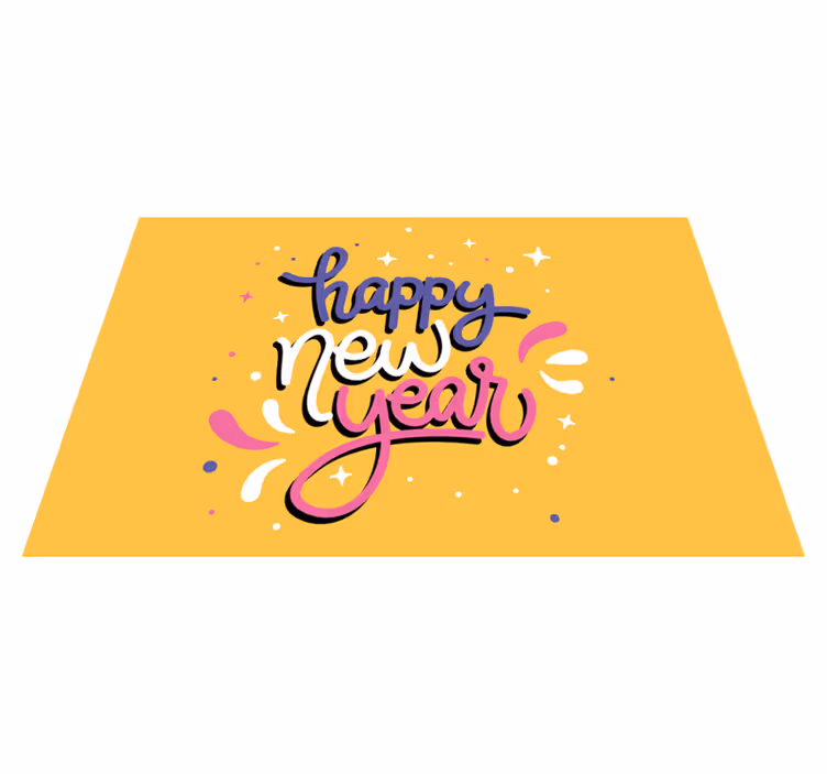 Tischset weihnachten mit neujahrs-typografie - TenStickers