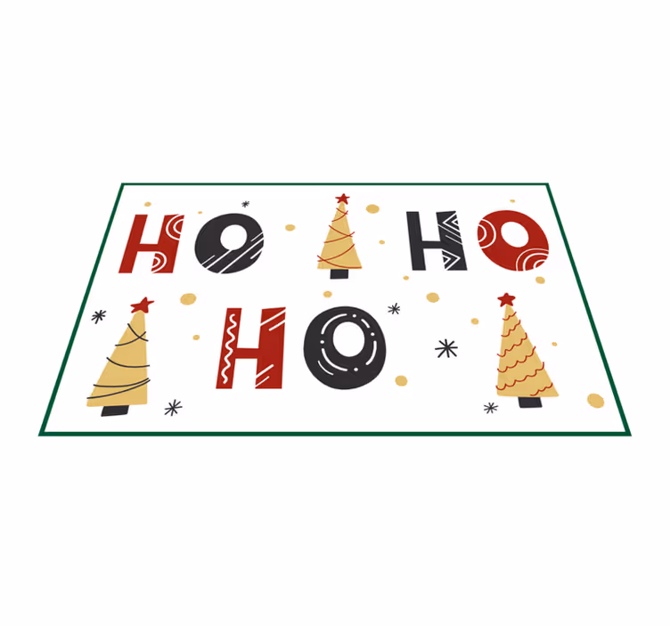Tischset weihnachten mit weihnachtsbaum-muster - TenStickers