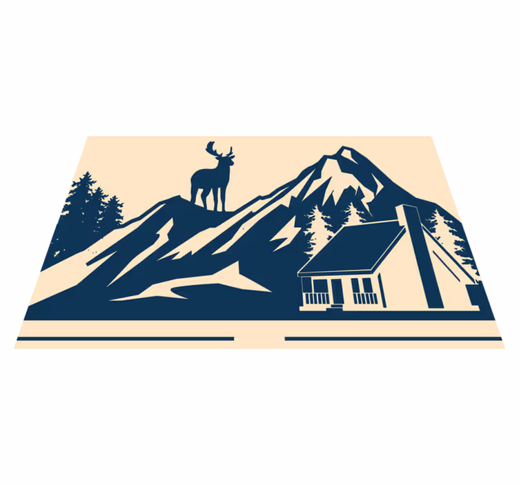 Tischsets originell grand mountain landschaft - TenStickers