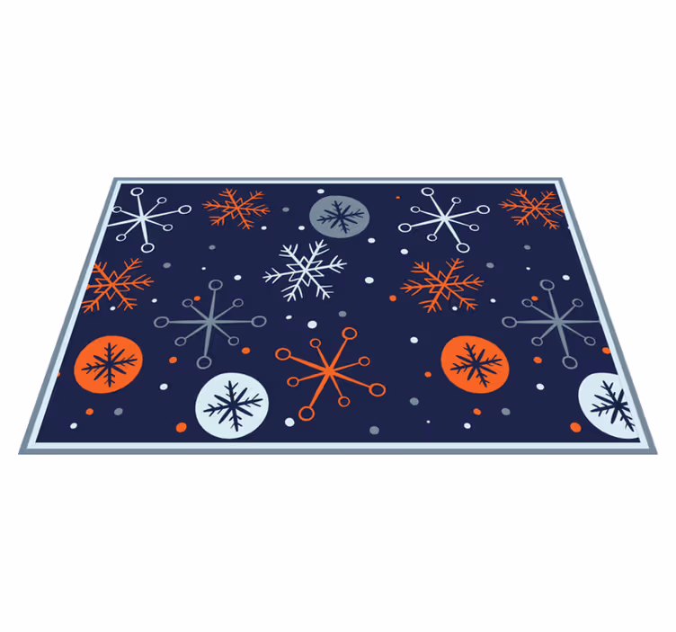 Tischset weihnachten mit festlichen schneeflockenmuster - TenStickers