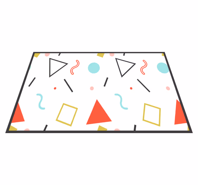 Tischsets originell Lustige geometrische formen - TenStickers