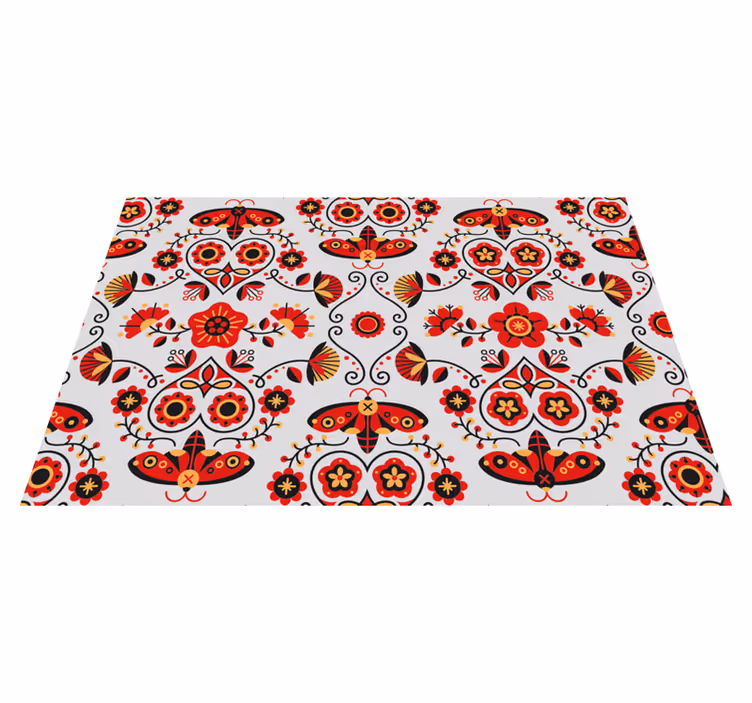 Tischsets originell mit lebendiger blumenkomposition - TenStickers