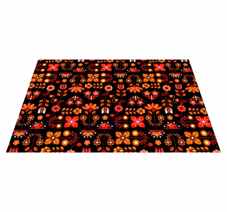 Tischsets originell mit lebhaften botanischen motiven - TenStickers