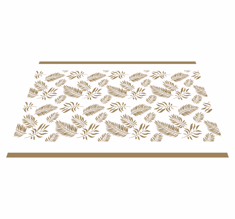 Tischset textur elegante blatt inspiration - TenStickers