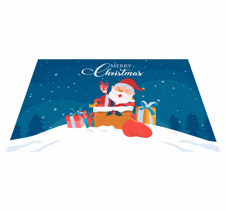 Tischset weihnachten santa claus geschenke - TenStickers