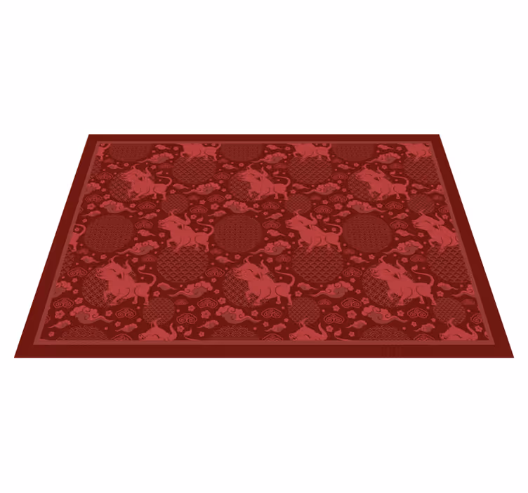 Tischsets originell mit charmantem bullenmuster - TenStickers