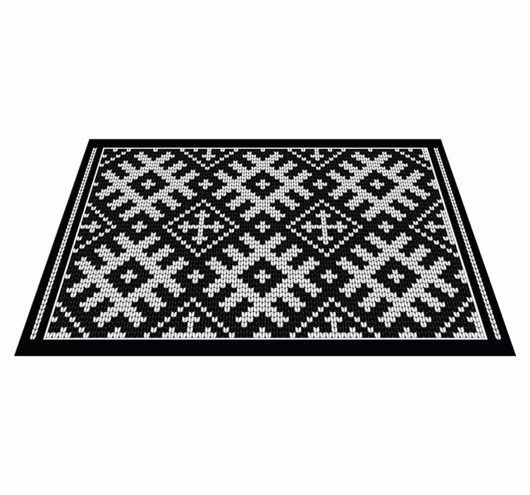 Tischset textur im traditionellen strickmuster - TenStickers